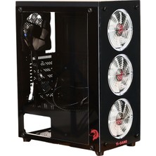 Ti-Game Grims 4 Rgb Fan Black Mesh Gamıng Kasa Power Yok