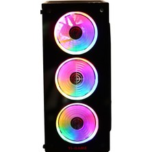 Ti-Game Grims 4 Rgb Fan Black Mesh Gamıng Kasa Power Yok