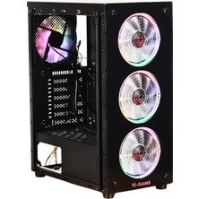 Ti-Game Grims 4 Rgb Fan Black Mesh Gamıng Kasa Power Yok