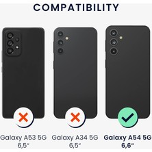 Teknomoda Samsung Galaxy A54 Kılıf 360 Şeffaf Ön Arka Korumalı Şeffaf Silikon