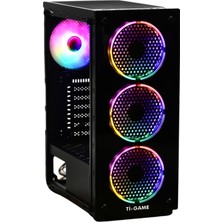 Ti-Game Grim 4 Rgb Fan Black Mesh Gamıng Kasa Power Yok