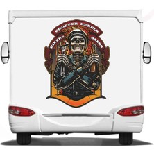 Chopper Motosiklet Sticker 00540