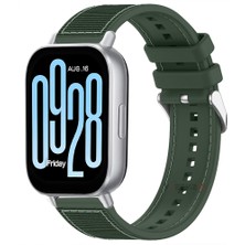 Sneezy Redmi Watch 5 Active Redmi 5 Lite Uyumlu Kordon Dikiş Desenli Dokuma Silikon Kordon