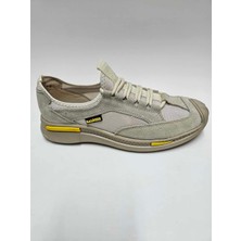 Bulldozer Hakiki Deri Bej Rengi Yazlık Bağcıklı Esnek Kauçuk Taban Erkek Ayakkabı C-82314702