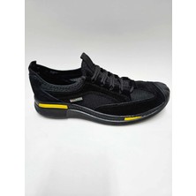 Bulldozer Hakiki Deri Siyah Renk Yazlık Bağcıklı Esnek Kauçuk Taban Erkek Ayakkabı C-82314702