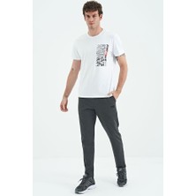 Air Jones 84949 Erkek Antrasit Melanj Dar Kalıp Erkek Eşofman Alt