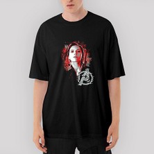 Crows Gate Black Widow Oversize Siyah Tişört