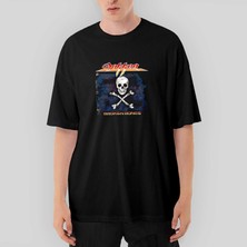 Crows Gate Dokken Broken Bones Oversize Siyah Tişört