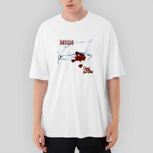Crows Gate Deicide Once Upon The Cross Oversize Beyaz Tişört