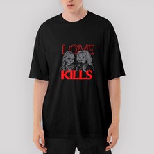 Crows Gate Chucky Love Kills Oversize Siyah Tişört