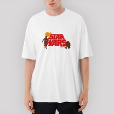 Crows Gate Star Wars 1977 Oversize Beyaz Tişört