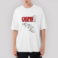Crows Gate Casper's Uncles Oversize Beyaz Tişört