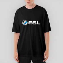 Crows Gate Esl Oversize Siyah Tişört