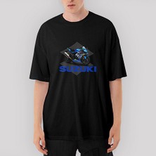 Crows Gate Suzuki Gsx R1000 Oversize Siyah Tişört
