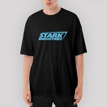 Crows Gate Stark Industries Oversize Siyah Tişört