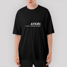 Crows Gate Aykırı Oversize Siyah Tişört