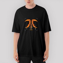 Crows Gate Fnatic Knifnatic Oversize Siyah Tişört