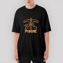 Crows Gate Fnatic Fired Up Oversize Siyah Tişört