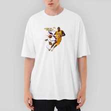 Crows Gate Kobe Bryant 24 Yellow Mamba Oversize Beyaz Tişört