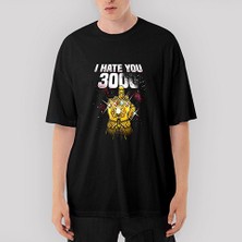 Crows Gate Thanos I Hate You 3000 Oversize Siyah Tişört