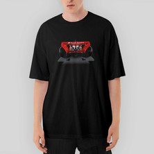 Crows Gate F1 Audi Sport Back Oversize Siyah Tişört