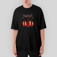 Crows Gate Emperor Live Inferno Oversize Siyah Tişört