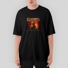Crows Gate Kreator Civilization Collapse Oversize Siyah Tişört
