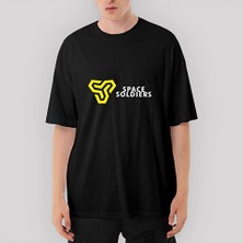 Crows Gate Space Soliders Article Oversize Siyah Tişört