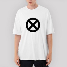 Crows Gate x Men Logo Oversize Beyaz Tişört