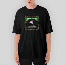 Crows Gate Candlemass Green Valley Oversize Siyah Tişört