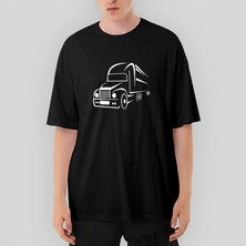 Crows Gate Tır Silüet Oversize Siyah Tişört