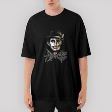 Crows Gate The Addicts Skull Oversize Siyah Tişört