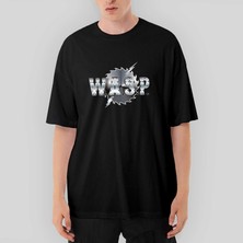 Crows Gate Wasp Logo Oversize Siyah Tişört