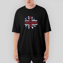 Crows Gate Oasis Logo Oversize Siyah Tişört