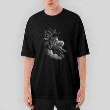 Crows Gate Burzum Ishi Krimpatul Oversize Siyah Tişört