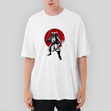 Crows Gate Samurai Infoescola Oversize Beyaz Tişört