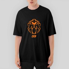 Crows Gate F1 Max Logo Oversize Siyah Tişört
