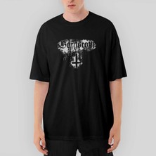 Crows Gate Gorgoroth Amblem Oversize Siyah Tişört