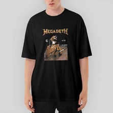 Crows Gate Megadeth So Far So Good Oversize Siyah Tişört