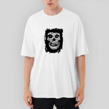 Misfits Die Die My Darling Oversize Beyaz Tişört