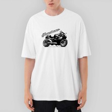 Crows Gate Suzuki Hayabusa Oversize Beyaz Tişört