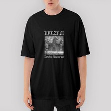 Crows Gate Burzum Det Som Engang Var Oversize Siyah Tişört
