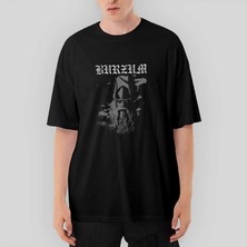 Crows Gate Burzum True Norwegian Black Metal Oversize Siyah Tişört