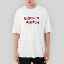 Crows Gate Body Count Bloodlust Oversize Beyaz Tişört