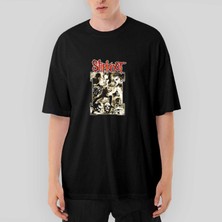 Crows Gate Slipknot Oversize Siyah Tişört