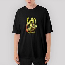 Crows Gate Korn Untouchables Oversize Siyah Tişört