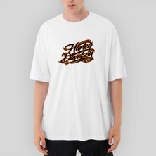Crows Gate Harley Chopper Logo 2 Oversize Beyaz Tişört