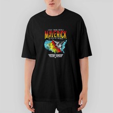 Crows Gate Top Gun Maverick The Best Oversize Siyah Tişört
