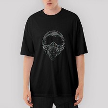 Crows Gate Defender Helmet Oversize Siyah Tişört