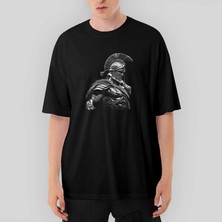 Crows Gate Achilles' Warrior Oversize Siyah Tişört